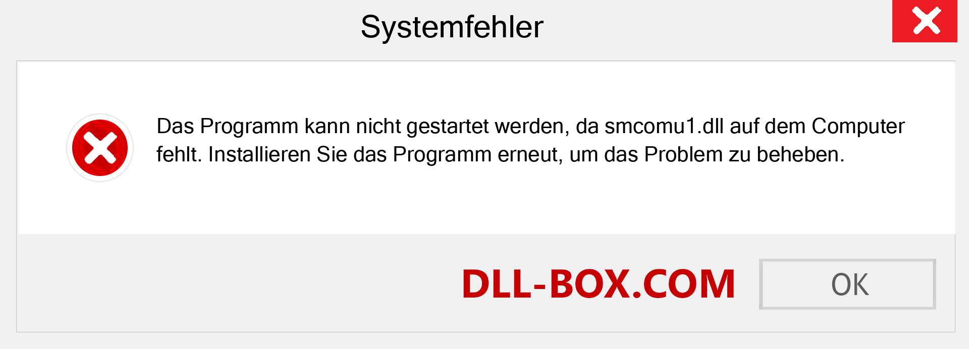 smcomu1.dll-Datei fehlt?. Download für Windows 7, 8, 10 - Fix smcomu1 dll Missing Error unter Windows, Fotos, Bildern