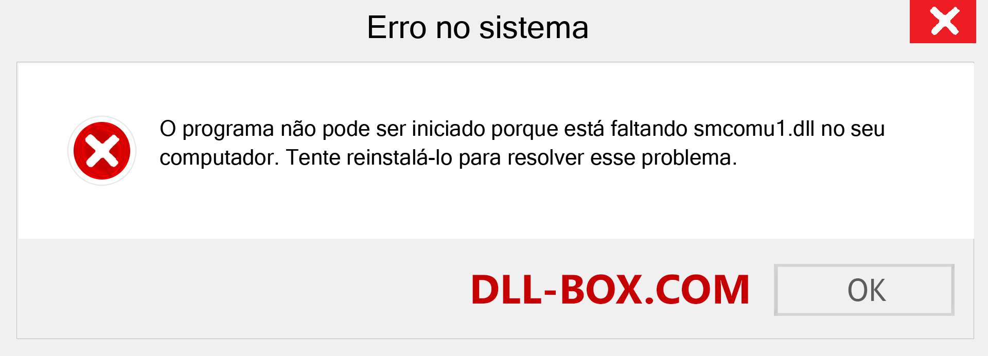 Arquivo smcomu1.dll ausente ?. Download para Windows 7, 8, 10 - Correção de erro ausente smcomu1 dll no Windows, fotos, imagens