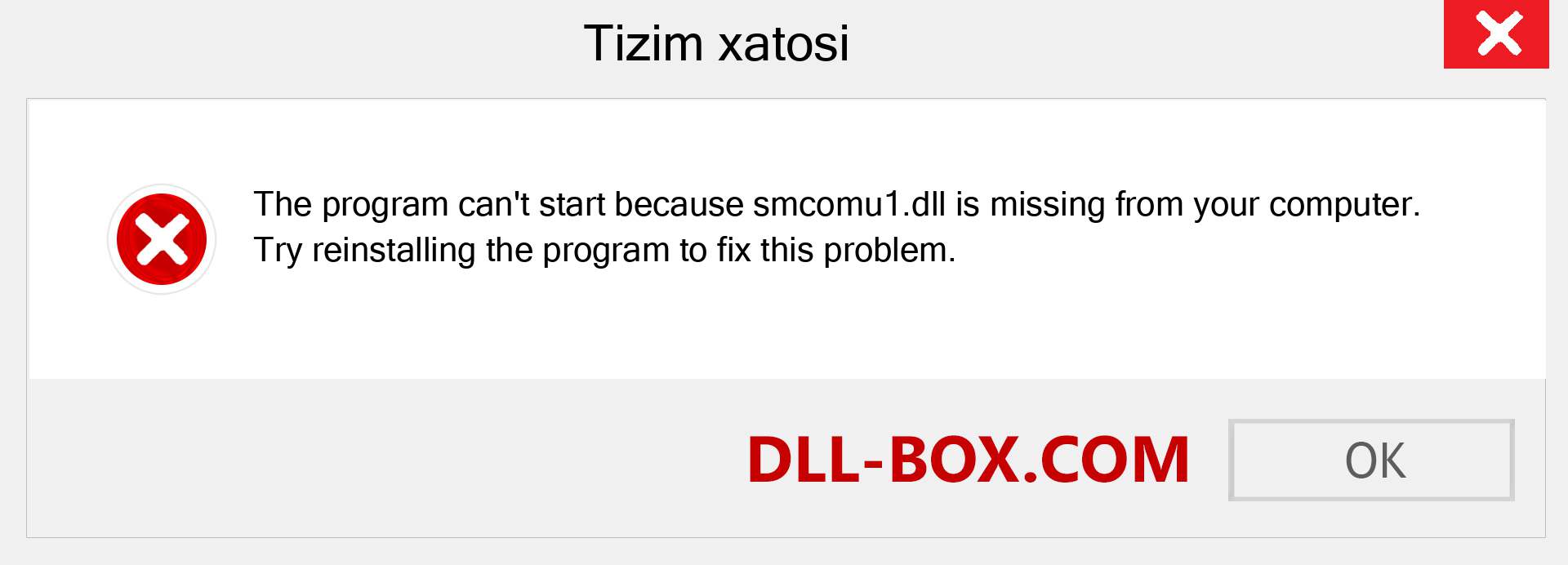 smcomu1.dll fayli yo'qolganmi?. Windows 7, 8, 10 uchun yuklab olish - Windowsda smcomu1 dll etishmayotgan xatoni tuzating, rasmlar, rasmlar